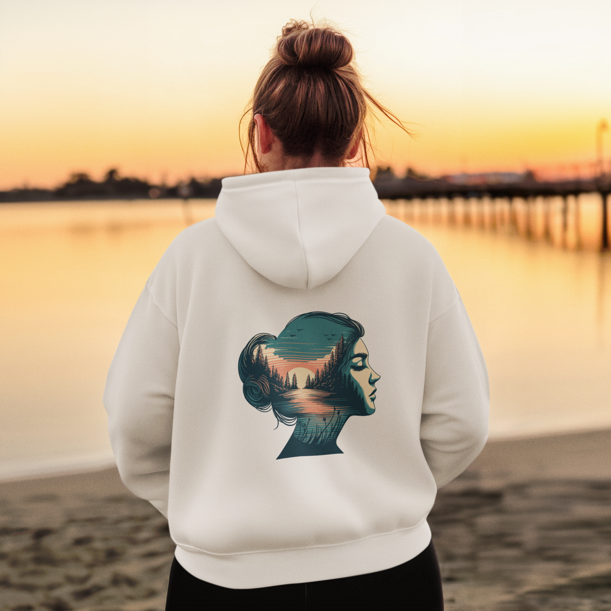 Oversized Hoodie woman MarketPrint