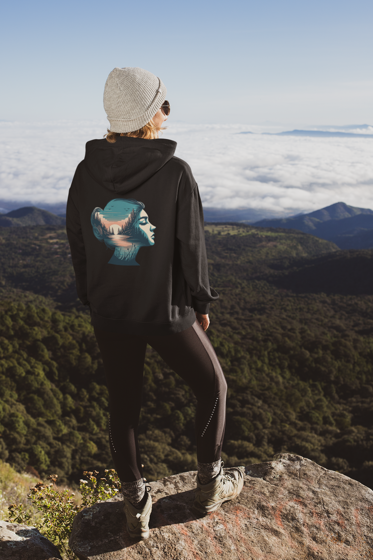 Oversized Hoodie woman MarketPrint