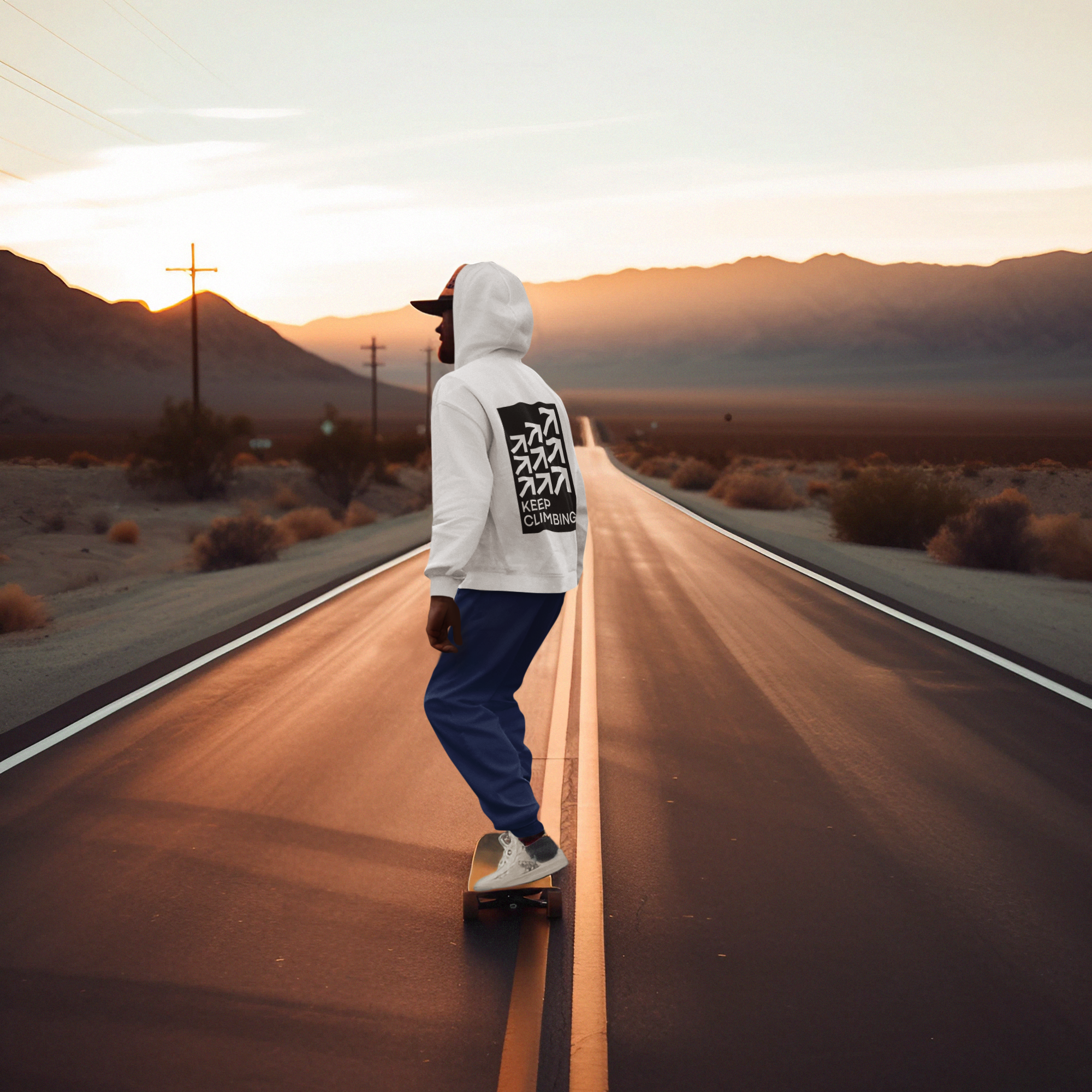 Hoodie keep climbing MarketPrint