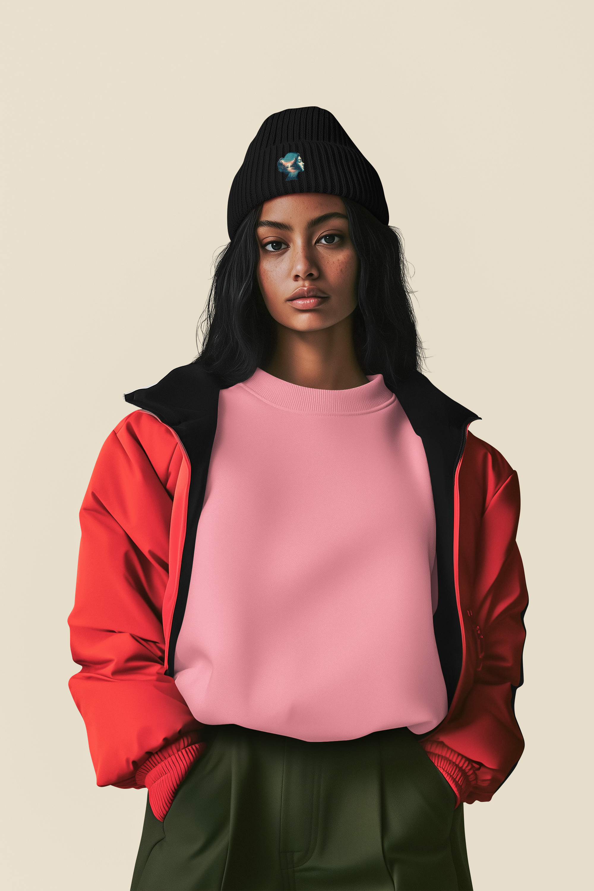 Beanie woman MarketPrint