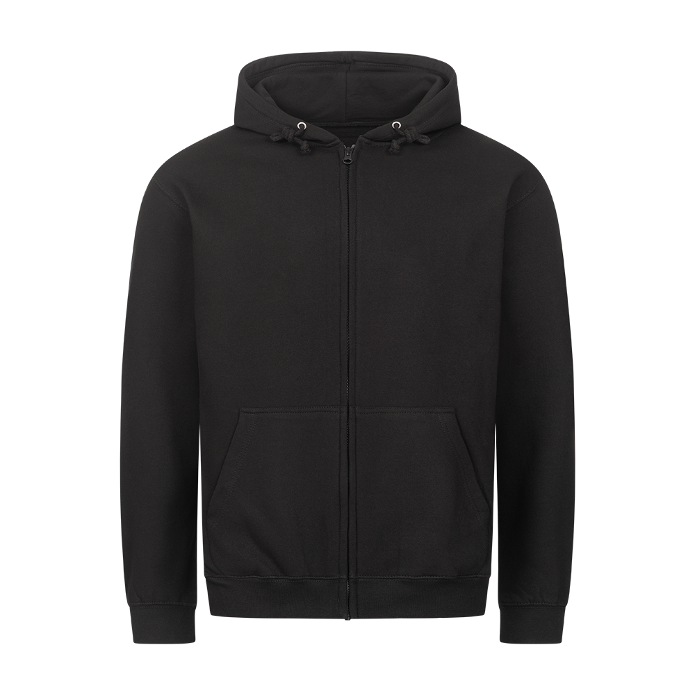 Oversized Zipper Hoodie mountains over worries MarketPrint