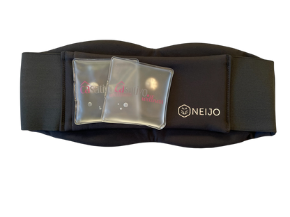 NEIJO | Outdoorsitzgurt SET Schwarz ,inkl. 2 Handwärmer / Taschenwärmer