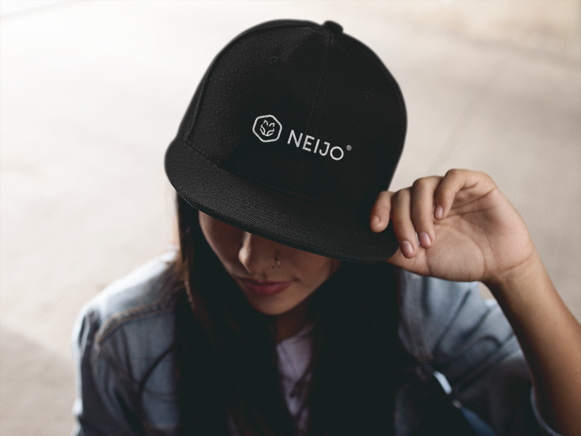 Snapback Cap weiss